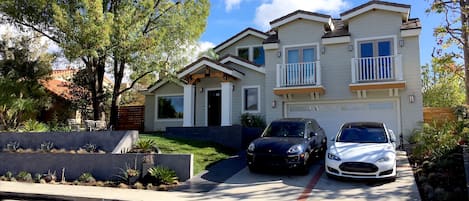 2 car driveway with EV charger 