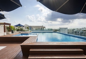 Enjoy the pool with an excellent view