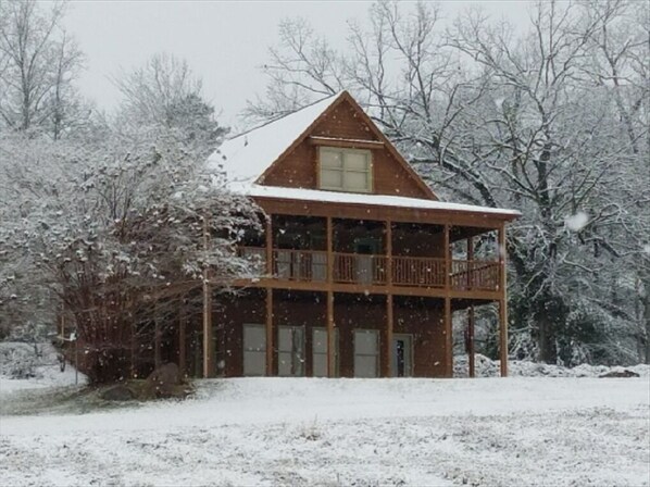 Front view of cabin