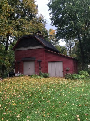 1 acre of property with antique barn