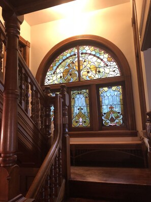 Original Stained Glass Stairway