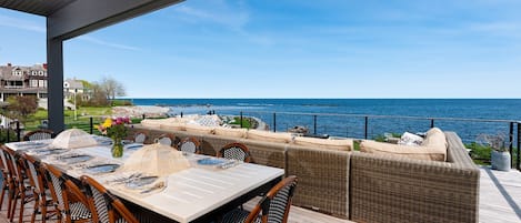 Alfresco Dining On The Deck Overlooking the Atlantic 