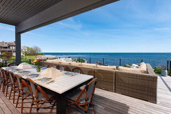 Alfresco Dining On The Deck Overlooking the Atlantic 