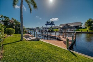 Dock View (Pic Taken before Tiki hut was redone)