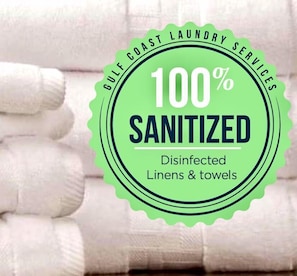 100% fully sanitized linens