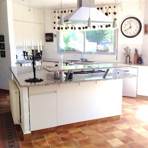 open plan kitchen