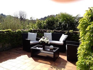 Private terrace outside master bedroom