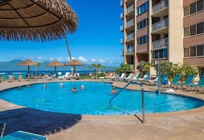 Heated Oceanfront year round pool