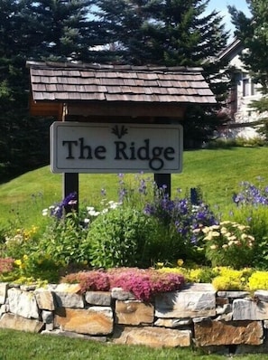 Entrance to condo subdivision