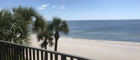 Gulf Front View from Balcony.