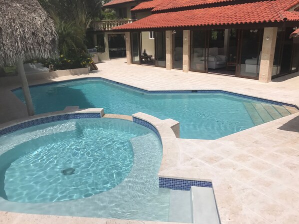 Hot tub and pool