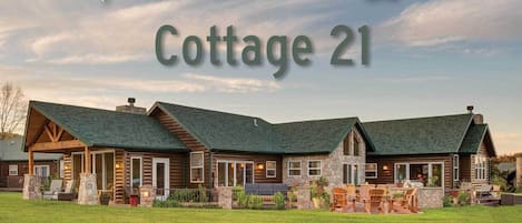 Cottage 21 is on the left half of this structure