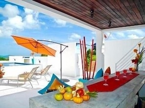 Very nice with a beautiful terrace