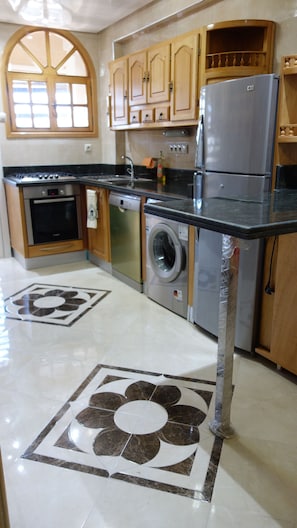 Kitchen with new appliances 