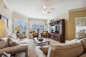 Living Room with Ocean Views at 5403 Hampton Place