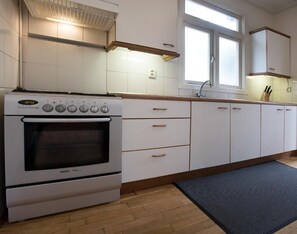 One of the two kitchens.