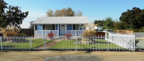 Cottage viewed from street