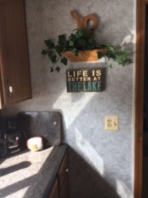 Kitchen.  Life IS better at the lake:)