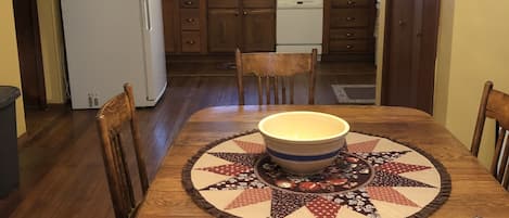 Dining area looking towards kitchen