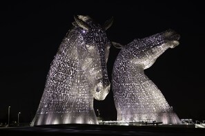 The Kelpies, 30m high, an impressive addition to visitor attractions in the area