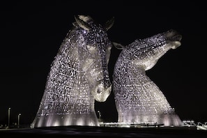 The Kelpies, 30m high, an impressive addition to visitor attractions in the area