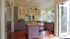 Kitchen with access to garden