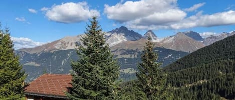 Aussenansicht mit Blick nach Savognin