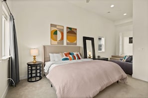 Bedroom 1 | King Bed with Smart TV and Ensuite Bath (upper level)