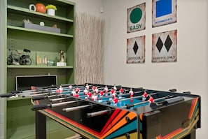 Game Room | Foosball Table, Poker Set, Board Games (lower level)
