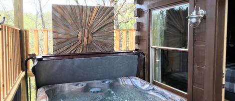 Enjoy the hot tub after a day in the Smokies.
