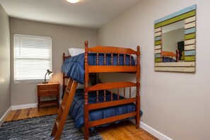 Bedroom #2 with fun twin bunk beds