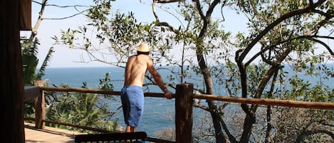 Varanda com vista paradisiaca
