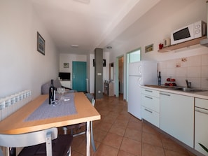 Dining room and kitchen