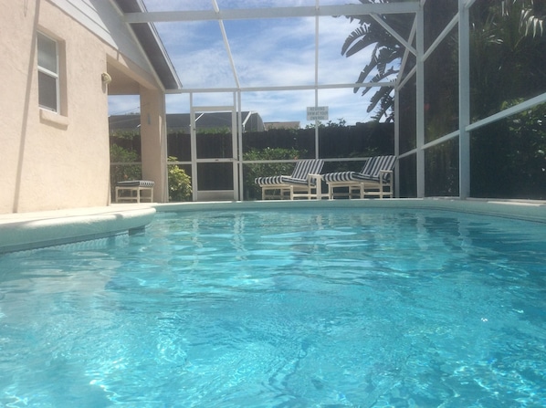 Private pool with access from lounge and master ensuite