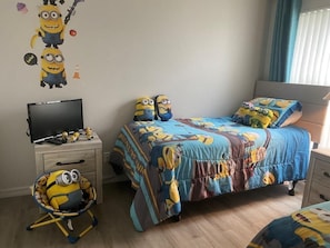 Minions bedroom with new flooring