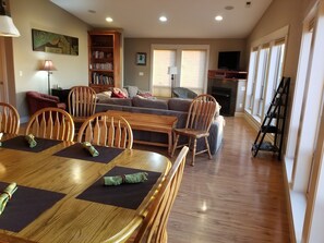 Moonbeams Great Room has AMAZING views from our 10 Ocean view windows!