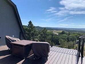 view front left of cottage when sitting on deck looking out