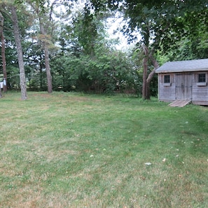 Back yard and shed