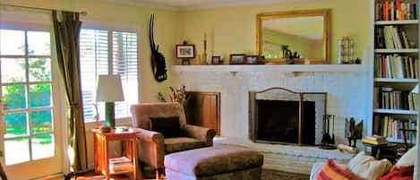 Living Room with French Doors