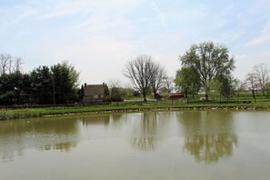 Pond behind the house. You are welcome to fish. Catch & release only.