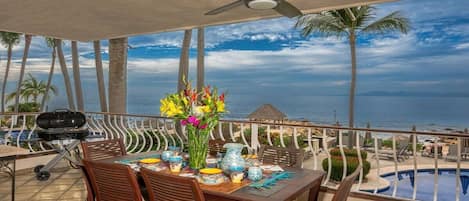 View from Terrace (heated pool)