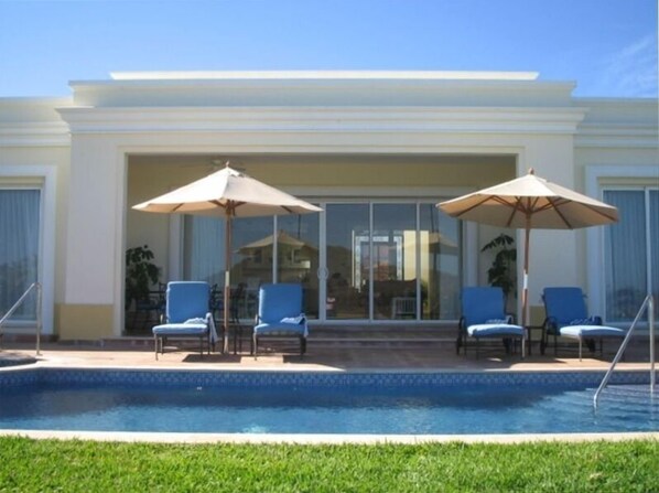 Private pool and patio