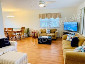 Just in our front door is our open concept living room