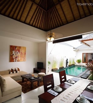 20mins walk to Seminyak Beach, 2BR Villa