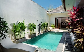 20mins walk to Seminyak Beach, 2BR Villa