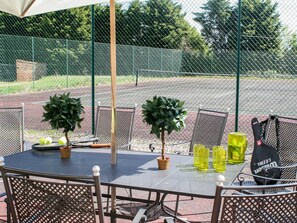 Property, Table, Tree, Furniture, Shade, Patio, Net, Backyard, Chair, Yard