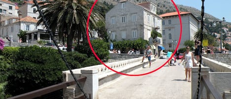 Our House through Old Town Gate of Ploce.