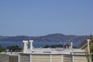 View of The Bay from the Deck, Master Bedroom, and Living Room