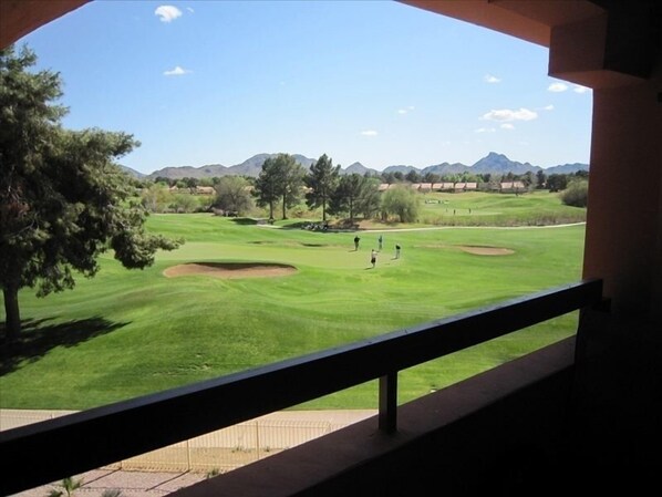 overlooking the golf course and the Phoenix Preserve