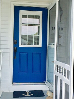 In 2020 brand new front door, storm door & screen door installed.  